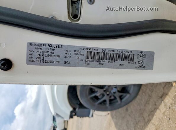 3C4PDCCGXHT670604 2017 DODGE JOURNEY Белый Вид наклейки с VIN-кодом