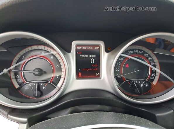 3C4PDCCGXHT670604 2017 DODGE JOURNEY Белый Вид щитка приборов