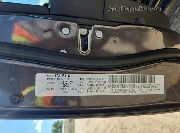 3C4PDCEG4GT149373 2016 DODGE JOURNEY Charcoal 