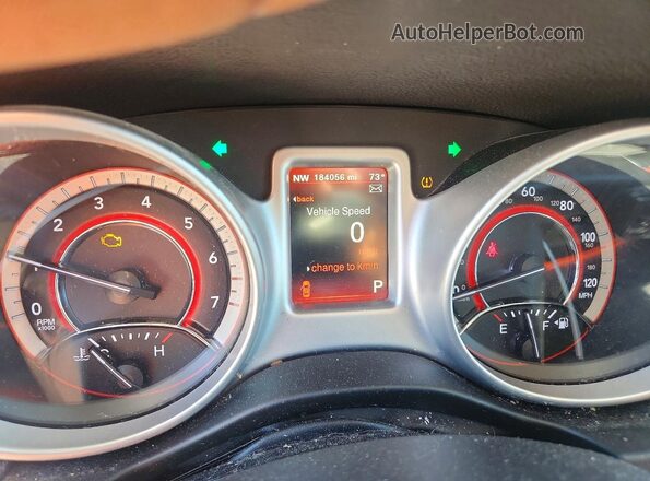 3C4PDCEG4JT472250 2018 DODGE JOURNEY Red Vista del cuadro de instrumentos