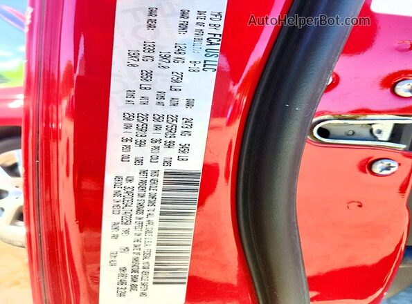 3C4PDCEG4JT472250 2018 DODGE JOURNEY Red Vista interior de 360 grados