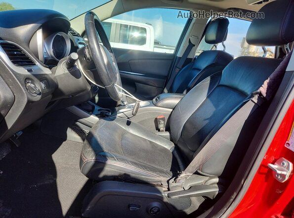 3C4PDCEG6GT187588 2016 DODGE JOURNEY Красный Вид салона спереди