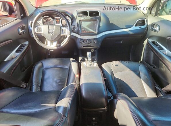 3C4PDCEG6GT187588 2016 DODGE JOURNEY Красный Вид панели приборов