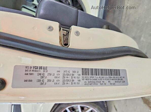 3C4PDCEG6JT473125 2018 DODGE JOURNEY White 