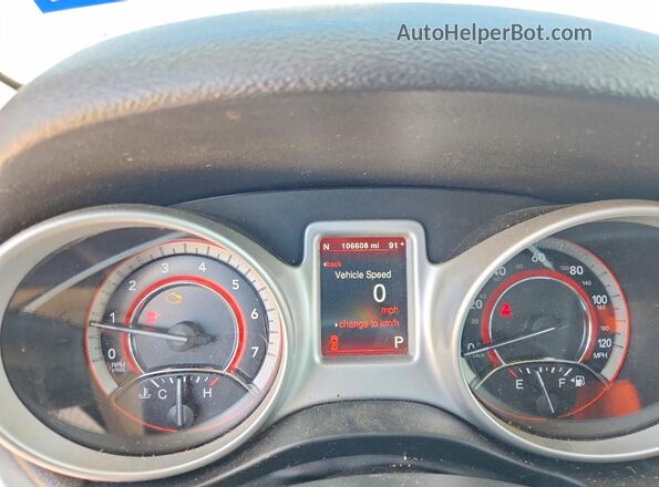 3C4PDCEG7HT613600 2017 DODGE JOURNEY Красный Вид щитка приборов