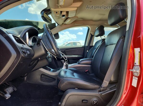 3C4PDCEG7HT613600 2017 DODGE JOURNEY Красный Вид салона спереди