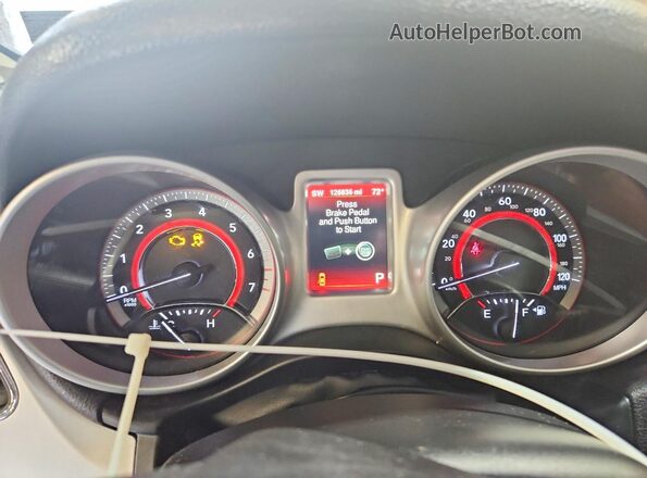 3C4PDCEG8GT223832 2016 DODGE JOURNEY White Widok zestawu wskaźników