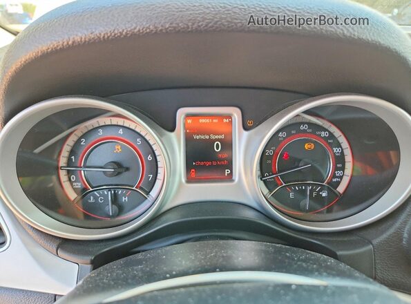 3C4PDCEG8HT566366 2017 DODGE JOURNEY White Вид щитка приладів
