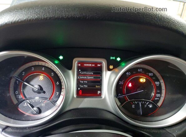 3C4PDCEG8HT576976 2017 DODGE JOURNEY Blue Widok zestawu wskaźników