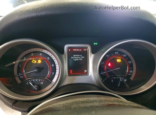 3C4PDCEGXJT346412 2018 DODGE JOURNEY Black Widok zestawu wskaźników