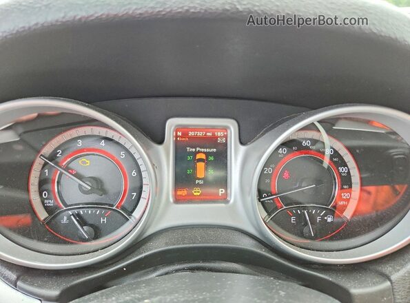 3C4PDCEGXJT380205 2018 DODGE JOURNEY Black ხელსაწყოთა პანელის ხედი