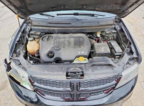 3C4PDCEGXJT380205 2018 DODGE JOURNEY Black ძრავის განყოფილების ხედი