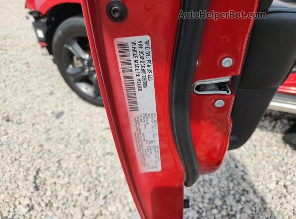 3C4PDCGB0LT265097 2020 DODGE JOURNEY Red Սալոնի 360 աստիճան տեսք