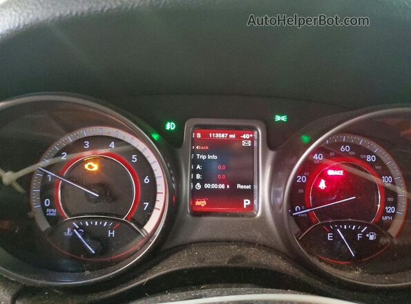 3C4PDCGB0LT269666 2020 DODGE JOURNEY Black Widok zestawu wskaźników