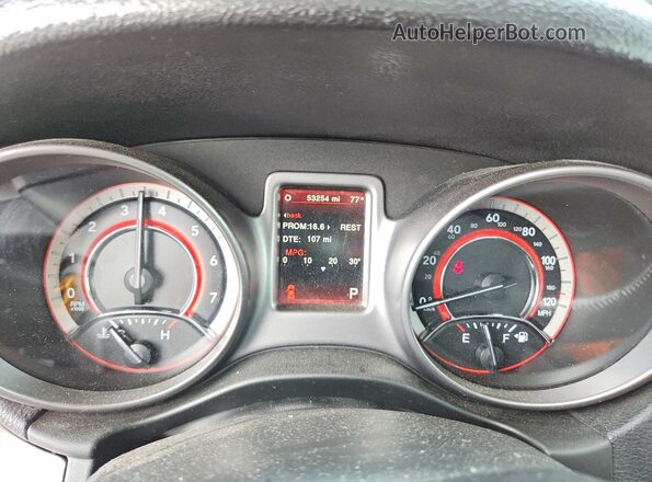 3C4PDCGB6LT264973 2020 DODGE JOURNEY Красный Вид щитка приборов