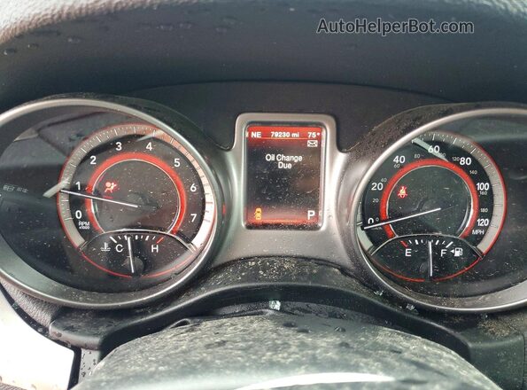 3C4PDCGB7HT585332 2017 DODGE JOURNEY Gray Вид щитка приладів