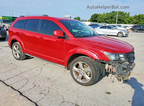 3C4PDCGB9HT582285 2017 DODGE JOURNEY Red Przód prawy