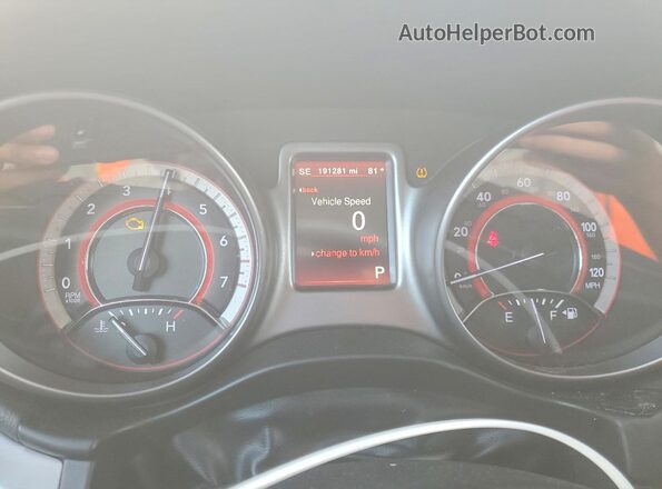 3C4PDCGBXHT529515 2017 DODGE JOURNEY White Вид щитка приладів