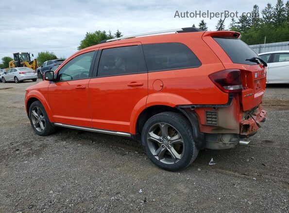 3C4PDCGG0HT619185 2017 DODGE JOURNEY Orange Հետևի ձախ