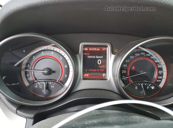 3C4PDCGG0HT619185 2017 DODGE JOURNEY Orange Սարքավորումների վահանակի տեսք