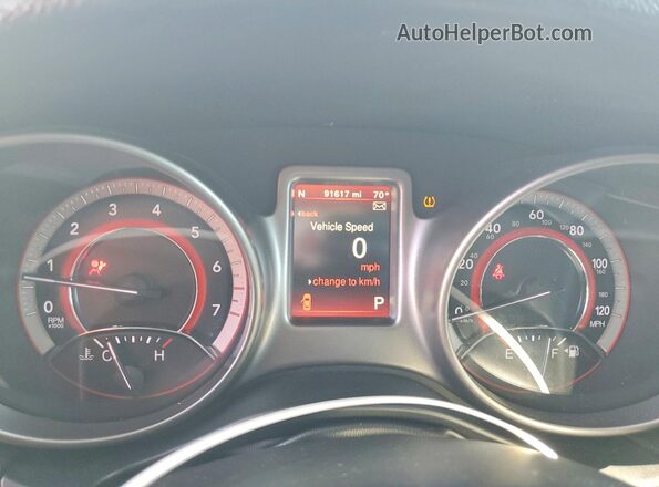 3C4PDCGG0JT195559 2018 DODGE JOURNEY Blue ხელსაწყოთა პანელის ხედი