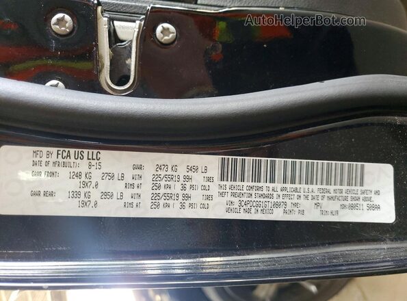 3C4PDCGG1GT108079 2016 DODGE JOURNEY Black 