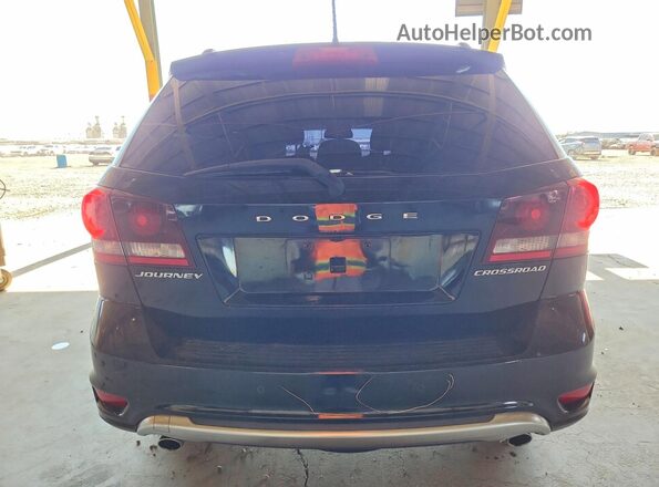 3C4PDCGG1JT535124 2018 DODGE JOURNEY Black უკანა ხედი