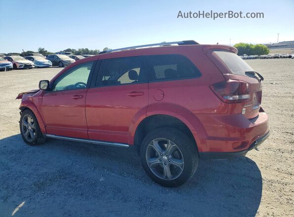 3C4PDCGG2HT522814 2017 DODGE JOURNEY Red Rear left