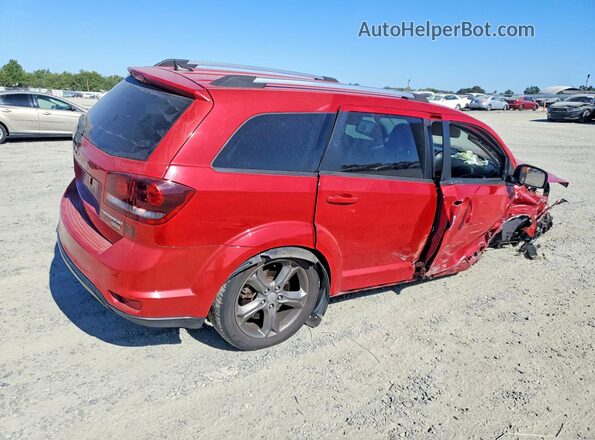 3C4PDCGG2HT522814 2017 DODGE JOURNEY Red Rear right