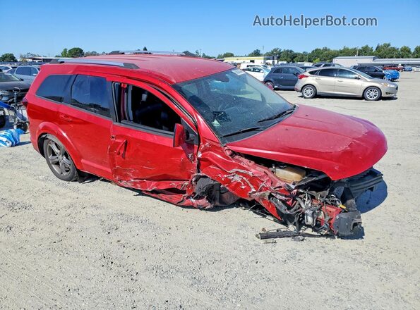 3C4PDCGG2HT522814 2017 DODGE JOURNEY Red Front right