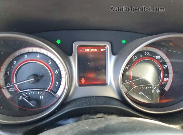3C4PDCGG2HT522814 2017 DODGE JOURNEY Red Instrument cluster view