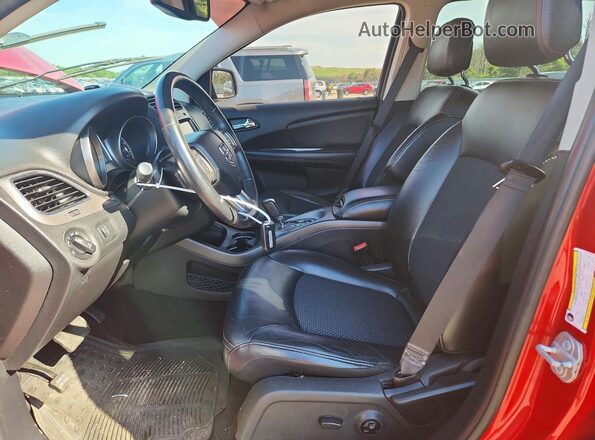3C4PDCGG2HT677072 2017 DODGE JOURNEY Red Widok wnętrza z przodu
