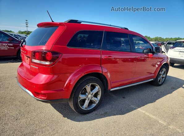 3C4PDCGG2HT677072 2017 DODGE JOURNEY Red Tył prawy