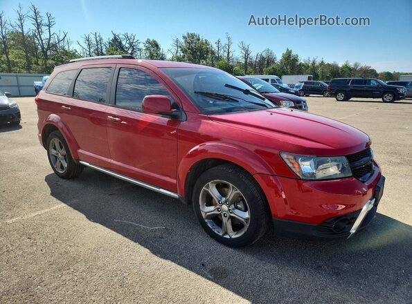 3C4PDCGG2HT677072 2017 DODGE JOURNEY Red Przód prawy