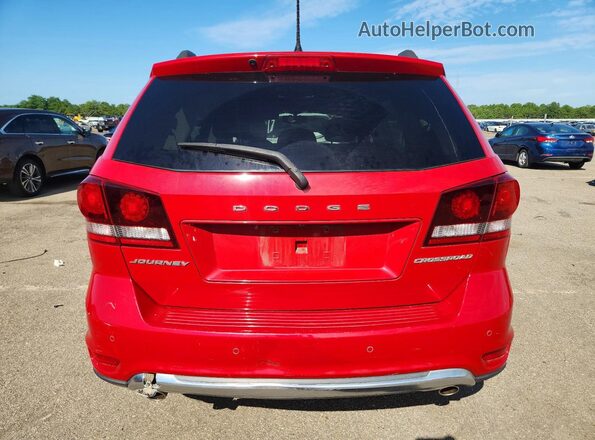 3C4PDCGG2HT677072 2017 DODGE JOURNEY Red Widok z tyłu