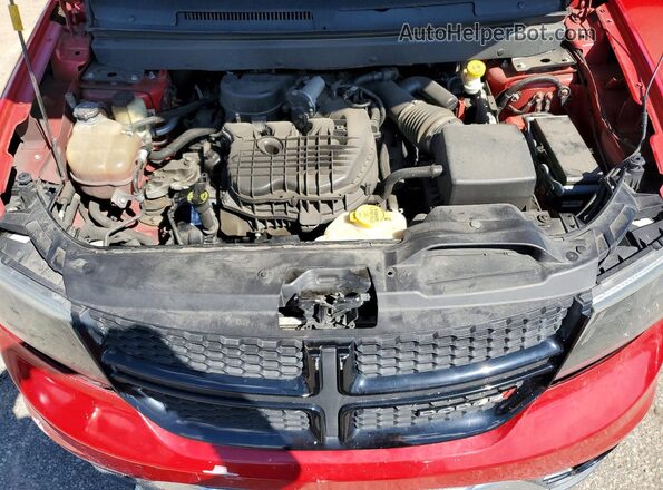 3C4PDCGG3GT146199 2016 DODGE JOURNEY Red ძრავის განყოფილების ხედი