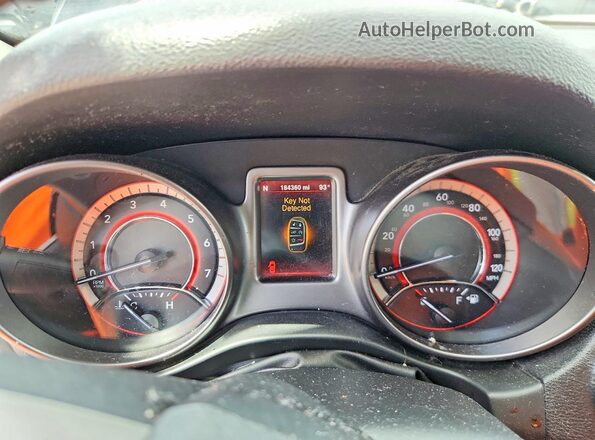 3C4PDCGG4GT143621 2016 DODGE JOURNEY Black Vista del cuadro de instrumentos