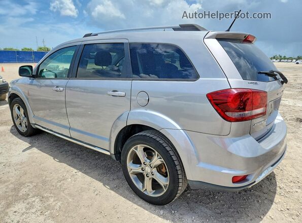 3C4PDCGG4HT594579 2017 DODGE JOURNEY Silver Trasero izquierdo
