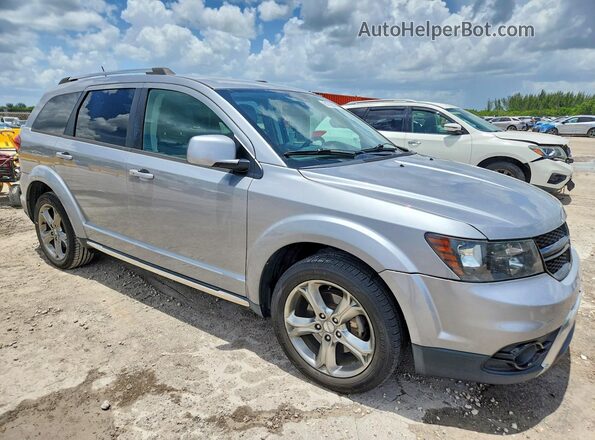 3C4PDCGG4HT594579 2017 DODGE JOURNEY Silver Delantero derecho