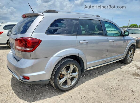 3C4PDCGG4HT594579 2017 DODGE JOURNEY Silver Trasero derecho
