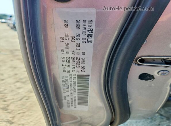 3C4PDCGG4JT527907 2018 DODGE JOURNEY Silver Вид наклейки з VIN-кодом