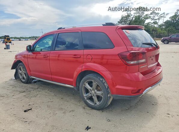 3C4PDCGG6HT644222 2017 DODGE JOURNEY Red Rear left