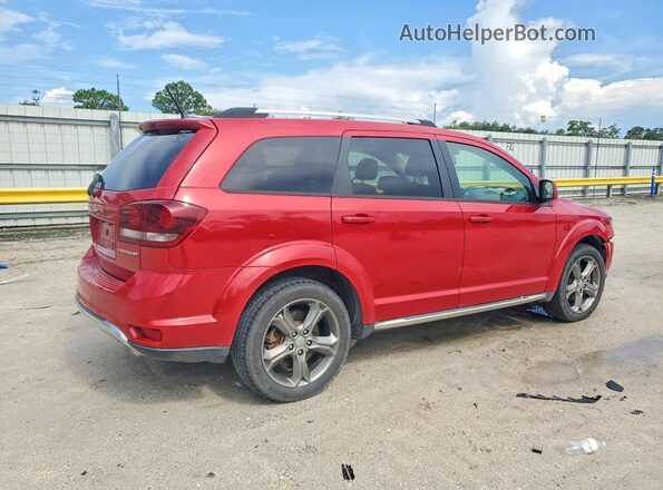 3C4PDCGG6HT644222 2017 DODGE JOURNEY Red Rear right
