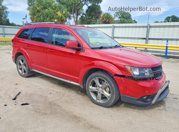 3C4PDCGG6HT644222 2017 DODGE JOURNEY Red Front right