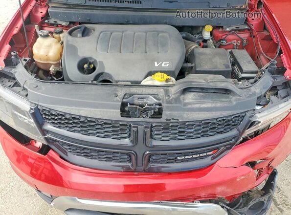 3C4PDCGG6HT644222 2017 DODGE JOURNEY Red Engine compartment view