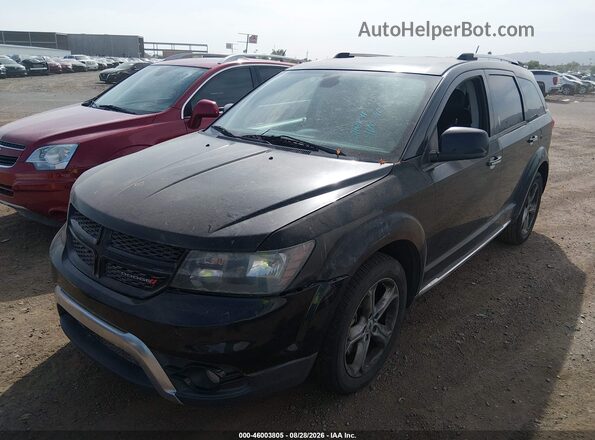 3C4PDCGG7JT166589 2018 DODGE JOURNEY Black Առջևի ձախ երեք քառորդ տեսարան