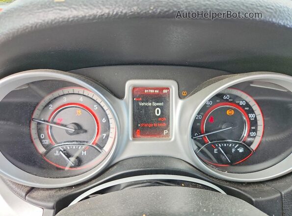 3C4PDDAG0GT125180 2016 DODGE JOURNEY Gray ხელსაწყოთა პანელის ხედი