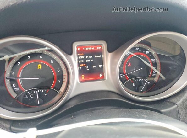 3C4PDDAG2JT387340 2018 DODGE JOURNEY Черный Вид щитка приборов