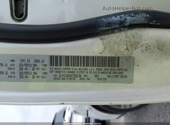 3C4PDDBG0HT556196 2017 DODGE JOURNEY White Widok komory silnika