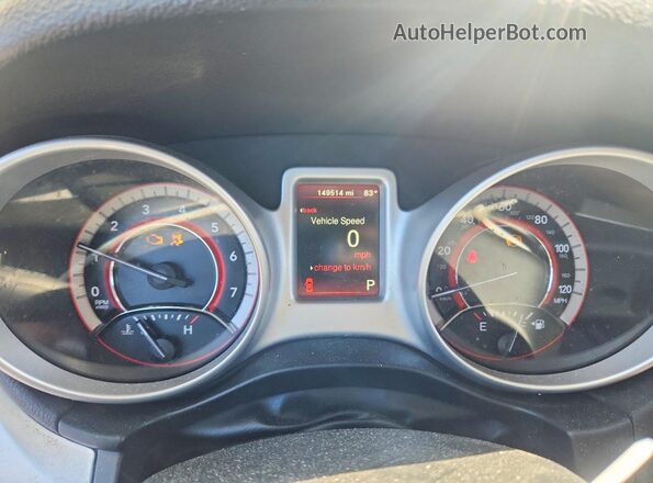 3C4PDDBG1HT541111 2017 DODGE JOURNEY Silver Vista del cuadro de instrumentos